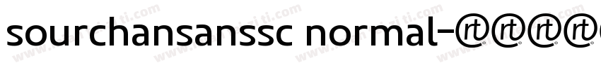 sourchansanssc normal字体转换